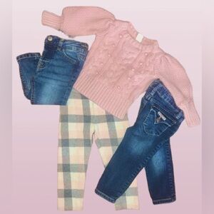 Hudson/7 for all mankind/babyGAP grls sz 12 mos